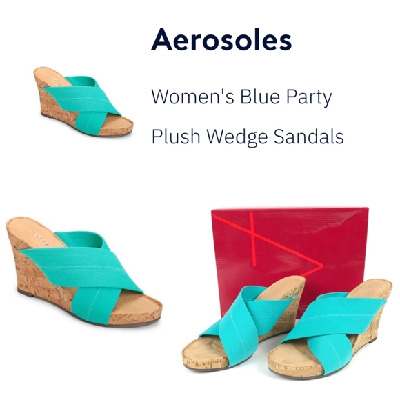 SOLD:  Aerosoles Wedge Sandals - Picture 1 of 4